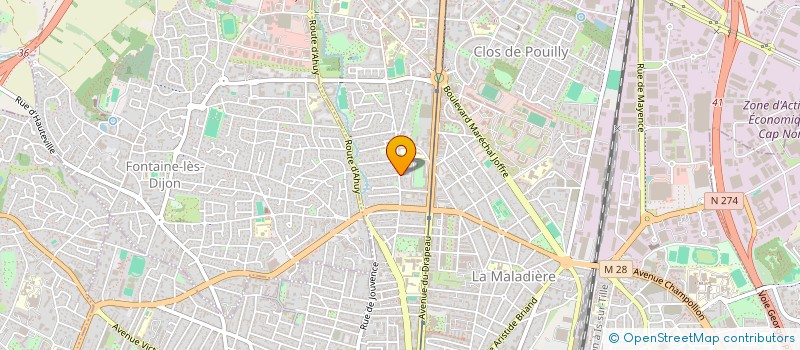 localisation de l'entreprise COPROPRIETE CHARMETTE N 20  DIJON