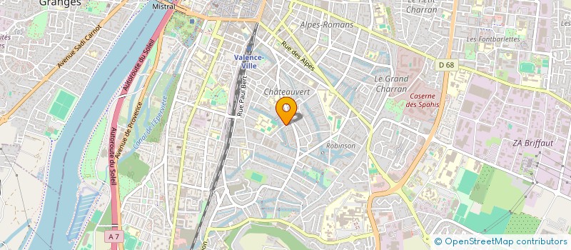 localisation de l'entreprise COPROPRIETE CHATEAUVERT 3A  VALENCE