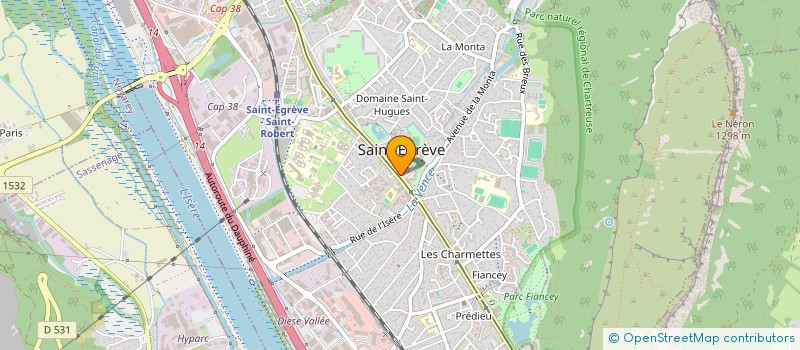 localisation de l'entreprise COPROPRIETE CHATELET A1  SAINT-EGREVE