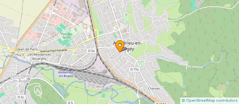 localisation de l'entreprise COPROPRIETE CHEMIN DE RONDE à AMBERIEU-EN-BUGEY