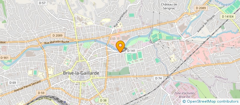 localisation de l'entreprise COPROPRIETE CHRISTINA  BRIVE-LA-GAILLARDE