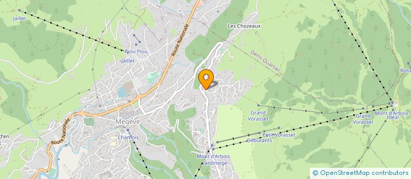 localisation de l'entreprise COPROPRIETE CIEL SOLEIL D'ARBOIS  MEGEVE