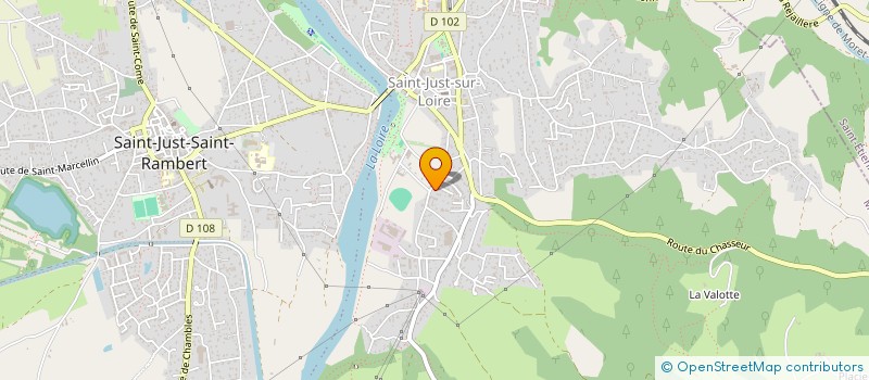 localisation de l'entreprise COPROPRIETE CLAIR VIVRE  SAINT-JUST-SAINT-RAMBERT