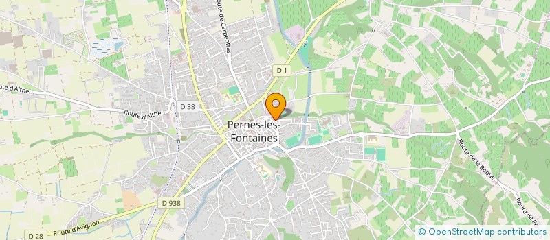 localisation de l'entreprise COPROPRIETE CLAIRE FONTAINE  PERNES-LES-FONTAINES