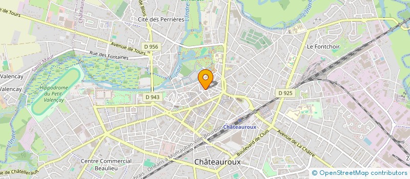 localisation de l'entreprise COPROPRIETE CLAUDE PINETTE  CHATEAUROUX