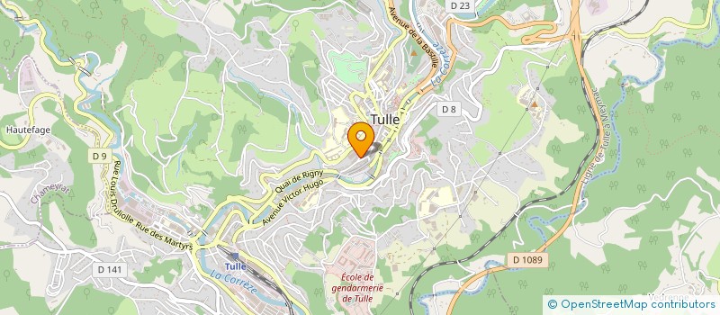 localisation de l'entreprise COPROPRIETE CLEMENCEAU  TULLE