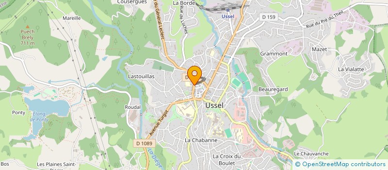 localisation de l'entreprise COPROPRIETE CLEMENCEAU  USSEL