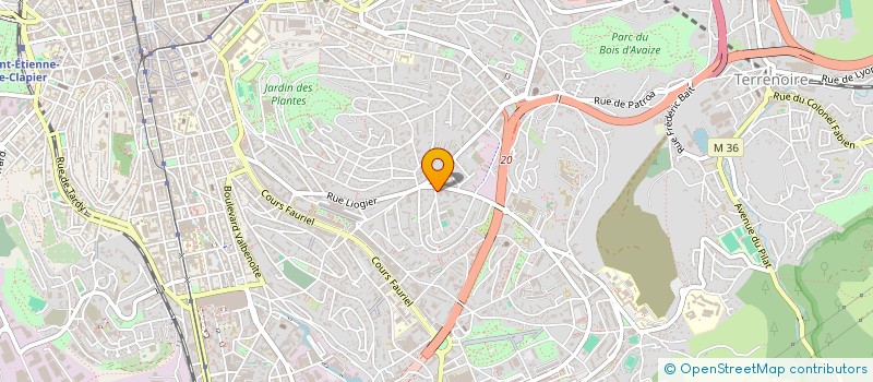 localisation de l'entreprise COPROPRIETE CLEMENCEAU  SAINT-ETIENNE