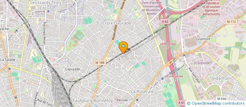 localisation de l'entreprise COPROPRIETE CLOS CEZANNE à TOULOUSE