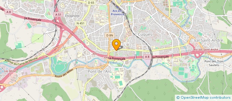 localisation de l'entreprise COPROPRIETE CLOS DE L'ARC à AIX-EN-PROVENCE