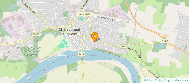 localisation de l'entreprise COPROPRIETE CLOS DE L'ORANGERIE à CHATEAUNEUF-SUR-LOIRE