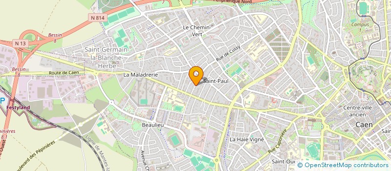 localisation de l'entreprise COPROPRIETE CLOS DES ROSES à CAEN