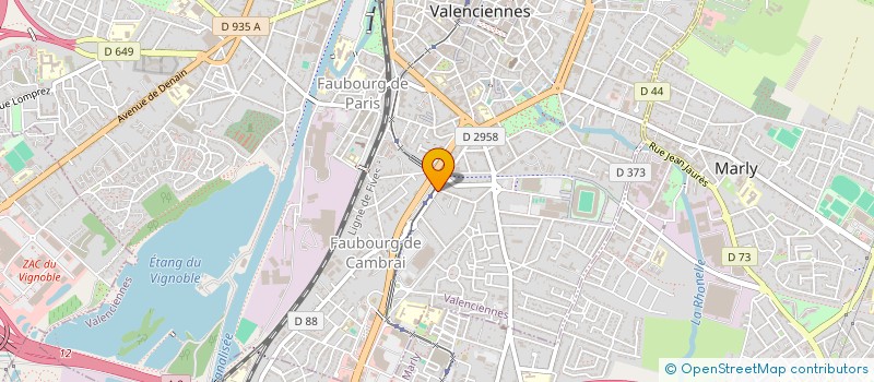 localisation de l'entreprise COPROPRIETE CLOS DES ROYES à VALENCIENNES