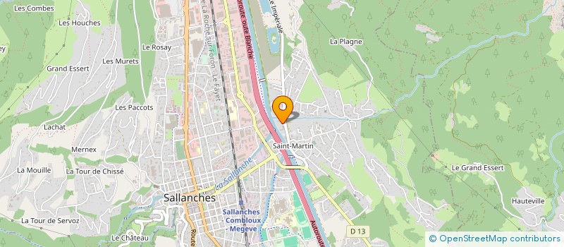 localisation de l'entreprise COPROPRIETE CLOS ST MARTIN  SALLANCHES