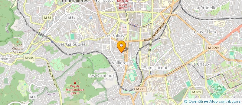 localisation de l'entreprise COPROPRIETE COLIBRI  CLERMONT-FERRAND