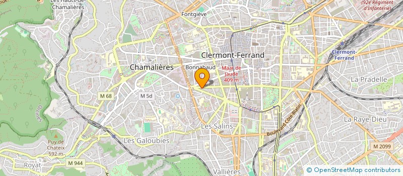 localisation de l'entreprise COPROPRIETE COLLAY  CLERMONT-FERRAND