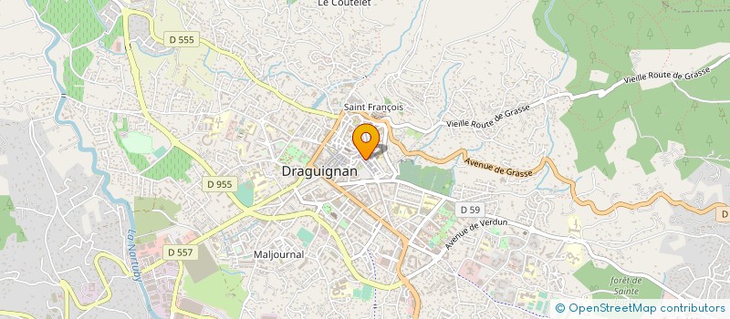 localisation de l'entreprise COPROPRIETE COMMUNAUTE IMMOBILIERE  DRAGUIGNAN