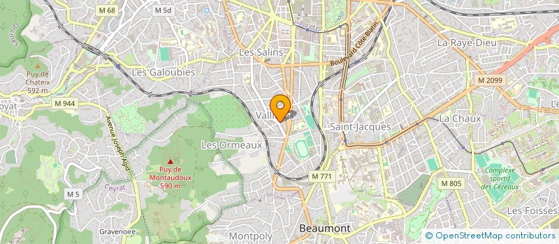 localisation de l'entreprise COPROPRIETE COQUELICOTS  CLERMONT-FERRAND