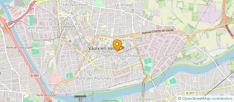 localisation de l'entreprise COPROPRIETE CORIVAULX  VAULX-EN-VELIN
