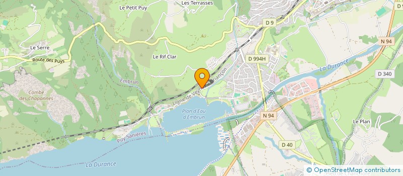 localisation de l'entreprise COPROPRIETE COTE CHAUDE  EMBRUN