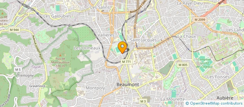 localisation de l'entreprise COPROPRIETE COTEPET  CLERMONT-FERRAND