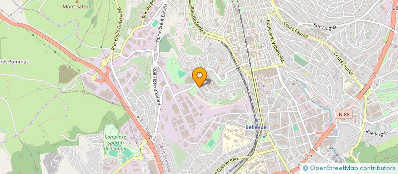 localisation de l'entreprise COPROPRIETE COTONNE DEUX  SAINT-ETIENNE