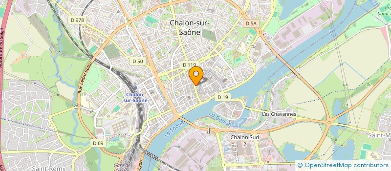 localisation de l'entreprise COPROPRIETE COUR COMMUNE  CHALON-SUR-SAONE