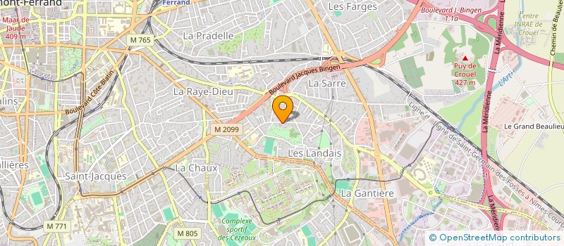 localisation de l'entreprise COPROPRIETE COURS DU PARC  CLERMONT-FERRAND