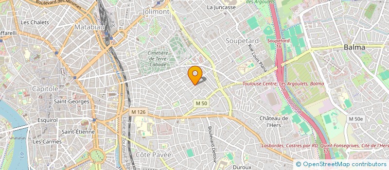 localisation de l'entreprise COPROPRIETE COURTHIEU à TOULOUSE