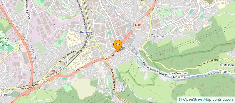 localisation de l'entreprise COPROPRIETE CRET DU LOUP  SAINT-ETIENNE