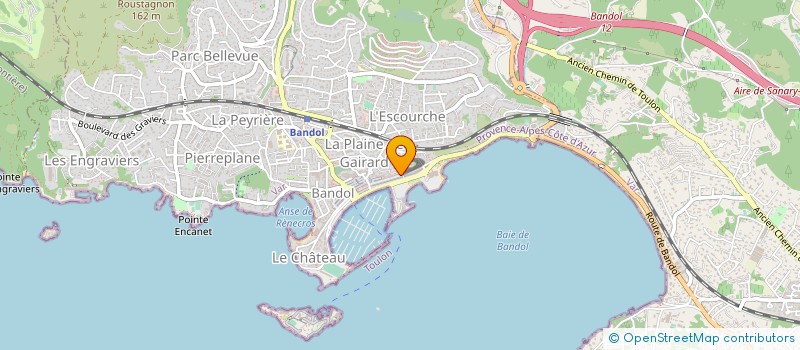 localisation de l'entreprise COPROPRIETE CROISETTE RESIDENCE à BANDOL