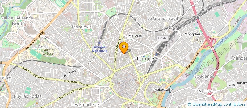 localisation de l'entreprise COPROPRIETE CRUVEILHIER à LIMOGES