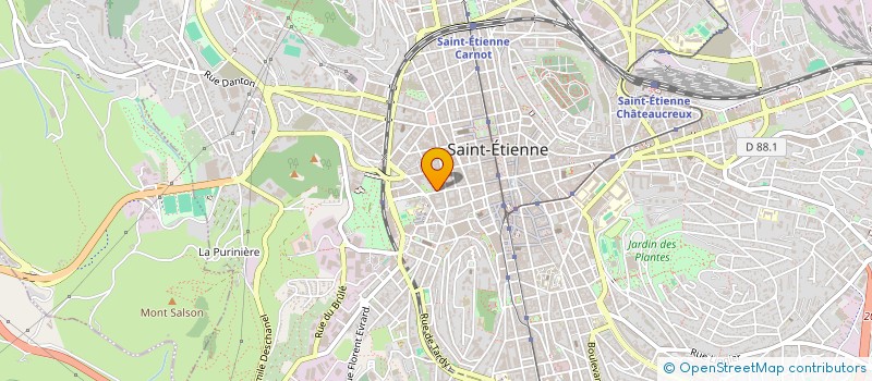 localisation de l'entreprise COPROPRIETE CURIE  SAINT-ETIENNE