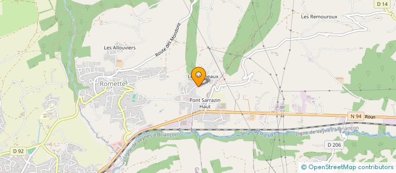 localisation de l'entreprise COPROPRIETE D'ENTRAIS  GAP