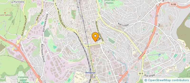 localisation de l'entreprise COPROPRIETE DAME BLANCHE  SAINT-ETIENNE