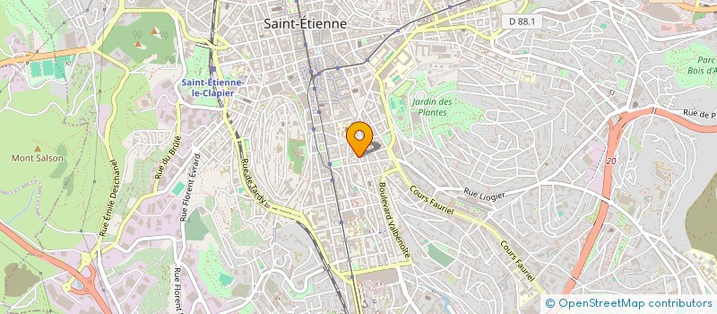 localisation de l'entreprise COPROPRIETE DE FRANCESCI SANTOS  SAINT-ETIENNE