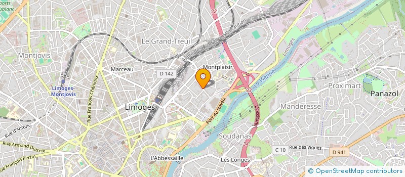 localisation de l'entreprise COPROPRIETE DE L'ELYSEE N°13 à LIMOGES