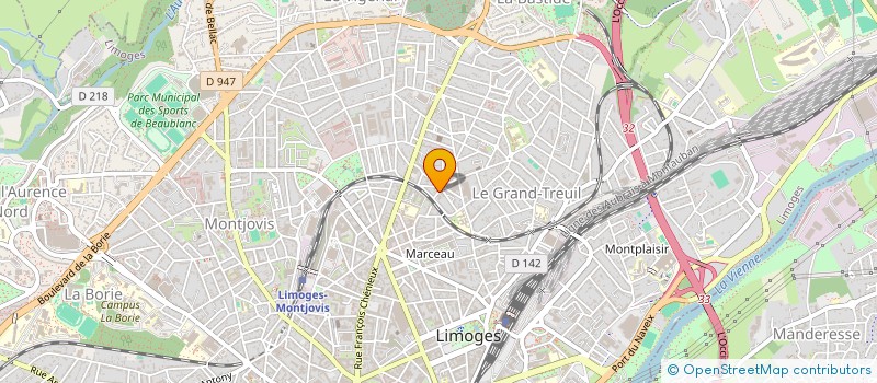 localisation de l'entreprise COPROPRIETE DE L'ETOILE à LIMOGES