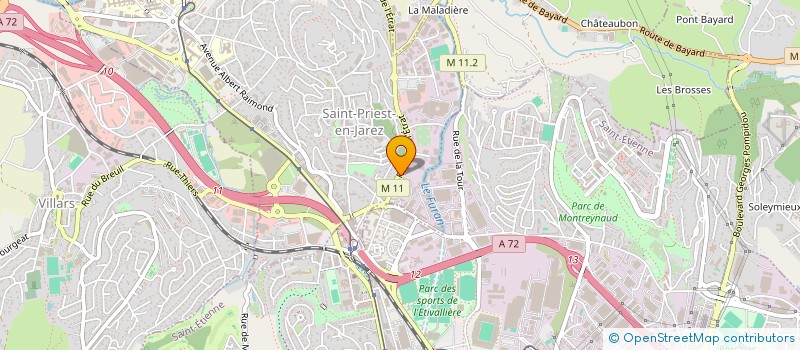 localisation de l'entreprise COPROPRIETE DE L ETRAT  SAINT-PRIEST-EN-JAREZ