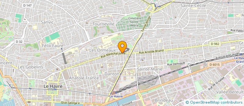 localisation de l'entreprise COPROPRIETE DE L'IMMEUBLE 137 DU MARECHAL JOFFRE à LE HAVRE