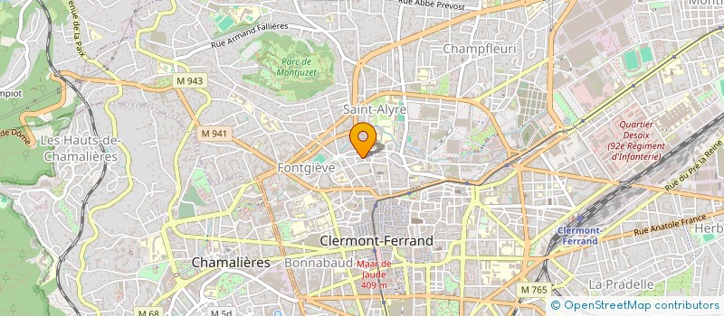 localisation de l'entreprise COPROPRIETE DE LA GARDE  CLERMONT-FERRAND