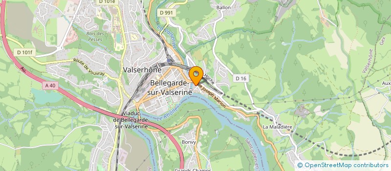 localisation de l'entreprise COPROPRIETE DE LA PERTE DU RHONE à VALSERHONE