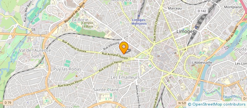 localisation de l'entreprise COPROPRIETE DE LIEGE à LIMOGES