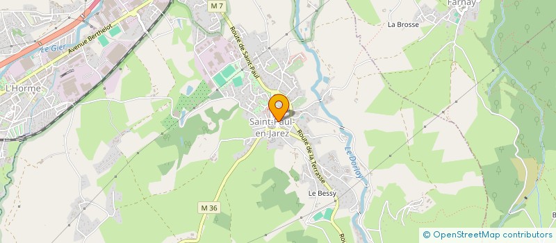 localisation de l'entreprise COPROPRIETE DE LISFRANC  SAINT-PAUL-EN-JAREZ