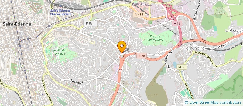 localisation de l'entreprise COPROPRIETE DE MONTPLAISIR  SAINT-ETIENNE