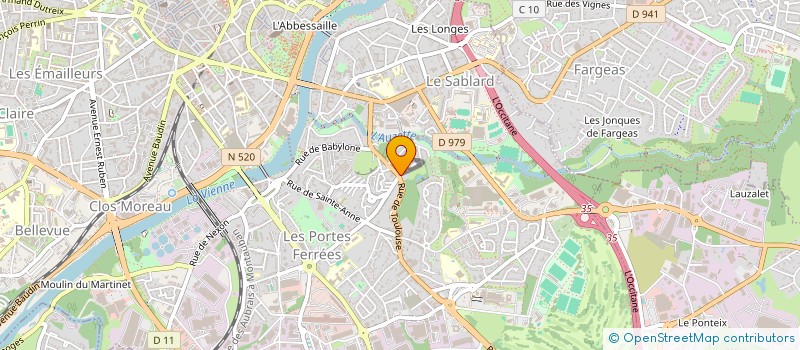 localisation de l'entreprise COPROPRIETE DE TOULOUSE N°101 à LIMOGES