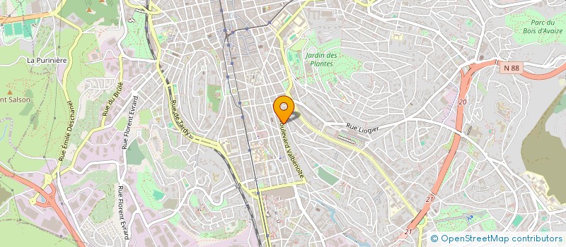 localisation de l'entreprise COPROPRIETE DE VALBENOITE  SAINT-ETIENNE