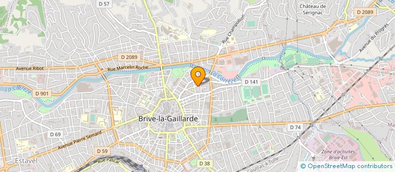 localisation de l'entreprise COPROPRIETE DELESSERT  BRIVE-LA-GAILLARDE