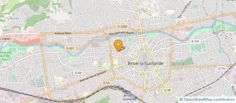 localisation de l'entreprise COPROPRIETE DELON  BRIVE-LA-GAILLARDE