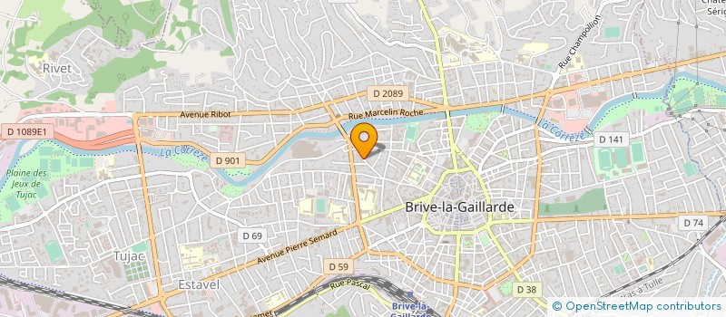 localisation de l'entreprise COPROPRIETE DELON  BRIVE-LA-GAILLARDE